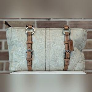 Coach Chelsea Pebble Leather Handbag with Zip Closure circa 2012